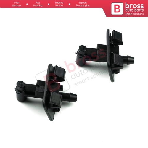 2 Pieces Windscreen Washer Jet Nozzle Left Right Set 1353227080 For Fiat Fiorino 225 Doblo 263 Qubo Combo Nemo Bipper Tepee