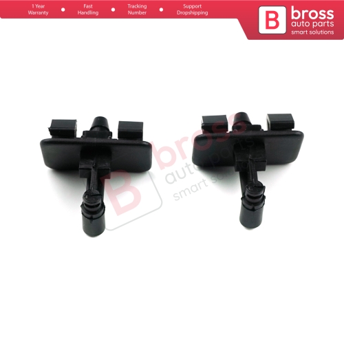 2 Pieces Windscreen Washer Jet Nozzle Left Right Set 1353227080 For Fiat Fiorino 225 Doblo 263 Qubo Combo Nemo Bipper Tepee