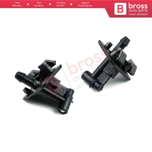 2 Pieces Windscreen Washer Jet Nozzle Left Right Set 1353227080 For Fiat Fiorino 225 Doblo 263 Qubo Combo Nemo Bipper Tepee