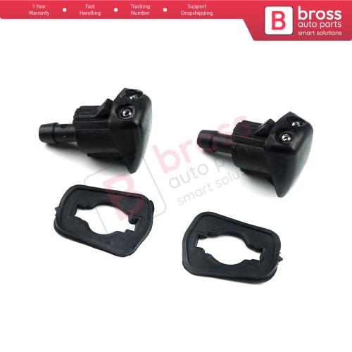 2 Pieces Windscreen Washer Jet Nozzle 853810291 For Toyota Corolla Camry Tacoma Echo