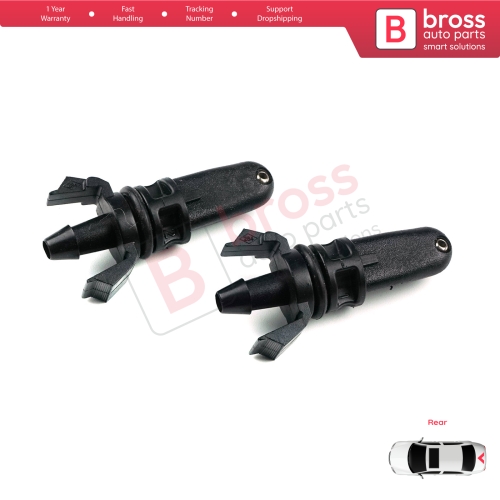 2 Pieces Rear Tailgate Windscreen Washer Jet Nozzle 8200107563 For Renault Megane 2 Clio 3 Scenic Twingo Captur Sandero Lodgy Dokker