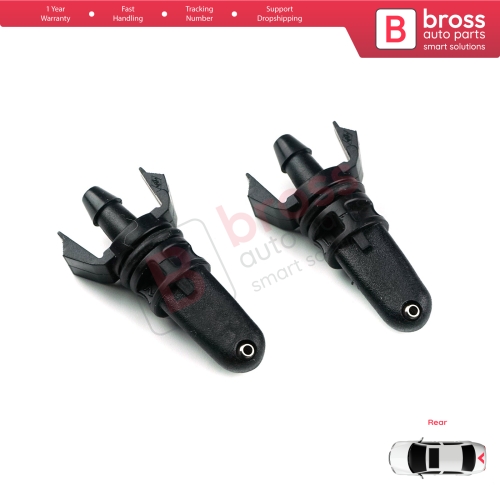 2 Pieces Rear Window Wiper Water Washer Nozzle Spray Jets for Renault Scenic MK2 3 Megane 2 Espace 5 Clio 3 Twingo 2 8200107563