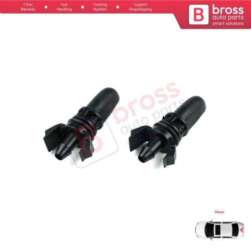 2 Pieces Rear Tailgate Windscreen Washer Jet Nozzle 8200107563 For Renault Megane 2 Clio 3 Scenic Twingo Captur Sandero Lodgy Dokker