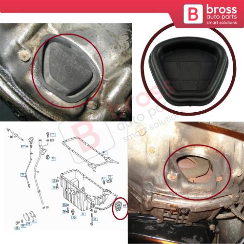 Cover Cap Lid Oil Sump Pan 1020140033 for Mercedes S202 C208 A208 S124 W124 R170 W639