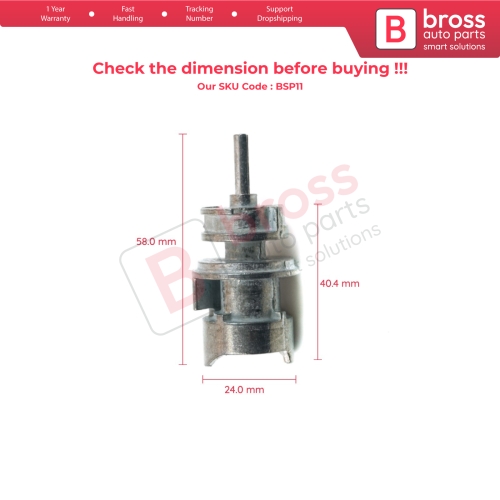 Ignition Lock Cylinder Shaft For VW Audi Seat Skoda Ford 4B0905851 