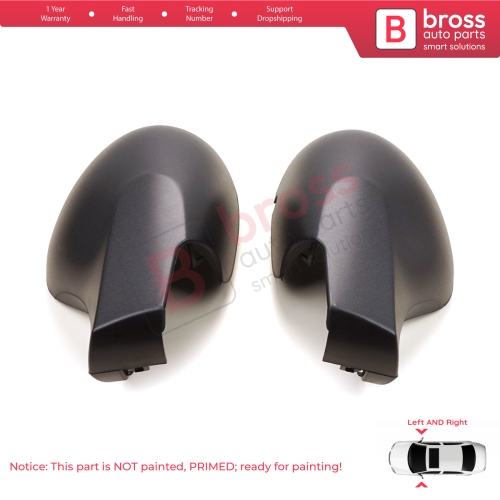 Side Wing Mirror Scull Cap Cover Left Right 8200634550 8200634548 for Renault Symbol 2 Thalia Twingo 2