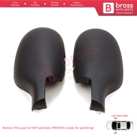 Side Wing Mirror Scull Cap Cover Left Right 7701471854 7701471855 for Renault Clio 2 Symbol Megane Scenic 1 Thalia 1