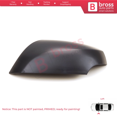 Side Wing Mirror Scull Cap Cover Left 963730063L for Renault Fluence Megane MK3 5-Door