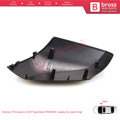Side Wing Mirror Scull Cap Cover Right 963740063R for Renault Fluence Megane MK3 5-Door