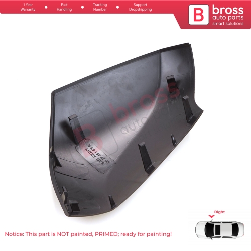 Side Wing Mirror Scull Cap Cover Right 963740063R for Renault Fluence Megane MK3 5-Door