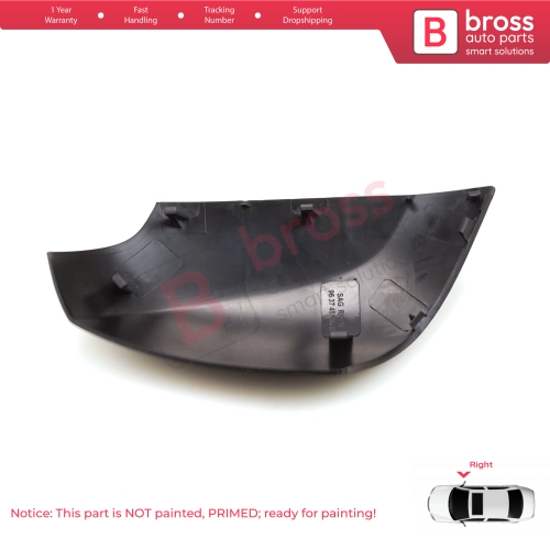 Side Wing Mirror Scull Cap Cover Right 963740063R for Renault Fluence Megane MK3 5-Door