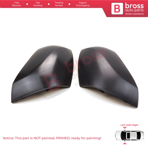 Side Wing Mirror Scull Cap Cover Left Right 963730063L 963740063R for Renault Fluence Megane MK3 5-Door