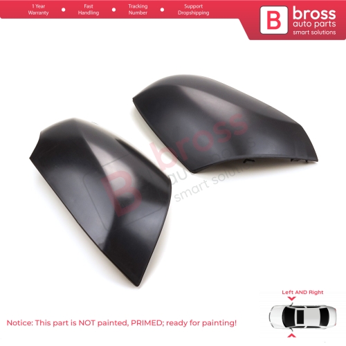 Side Wing Mirror Scull Cap Cover Left Right 963730063L 963740063R for Renault Fluence Megane MK3 5-Door