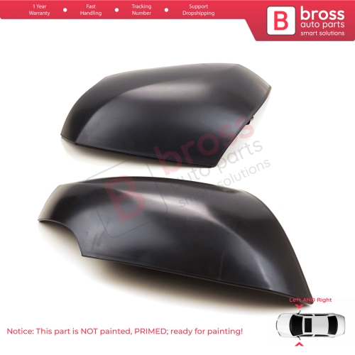 Side Wing Mirror Scull Cap Cover Left Right 963730063L 963740063R for Renault Fluence Megane MK3 5-Door