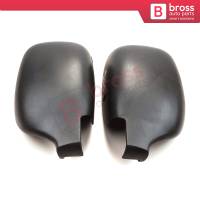 Side Wing Mirror Scull Cap Cover Left Right 8200245171 8200245172 for Renault Kangoo Nissan Kubistar 1997-2008 Peugeot 405