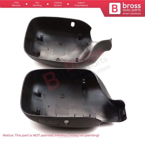 Side Wing Mirror Scull Cap Cover Left Right 8200245171 8200245172 for Renault Kangoo Nissan Kubistar 1997-2008 Peugeot 405