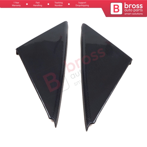 Front Door Outer Corner Triangle Molding Cover Set 90545855 90545856 for Vauxhall Opel Vectra B 1995-2002