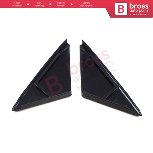 Front Door Outer Corner Triangle Molding Cover Set 90545855 90545856 for Vauxhall Opel Vectra B 1995-2002