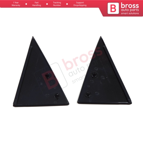 Rear Door Window Outer Corner Frame Triangle Molding Set Left Right 90524879 90524880 for Vauxhall Opel Vectra B 1995-2002