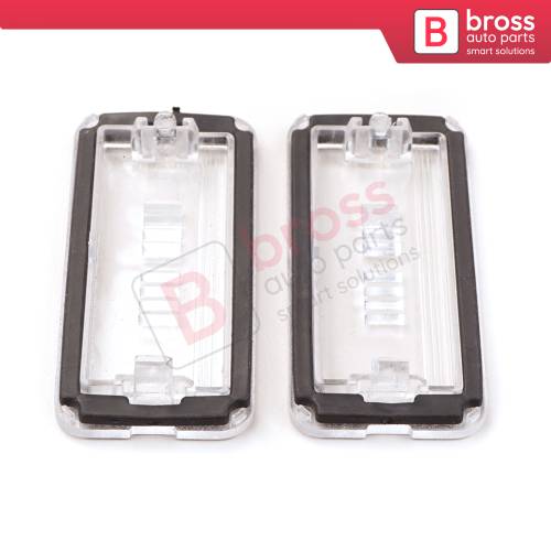Rear Number Plate Lamp Light Lens Cover Set 51800482 for Fiat Abarth 500 500C Linea 