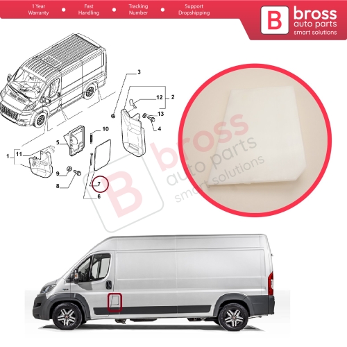 Fuel Tank Filler Flap Cap Cover 1362671080 for Fiat Ducato Citroen Jumper Relay Peugeot Boxer 2006-2014