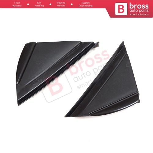 Side View Mirror Triangle Fender Corner Trim Cover Set for Renault Megane MK4 2016-On 638752672R 638744983R