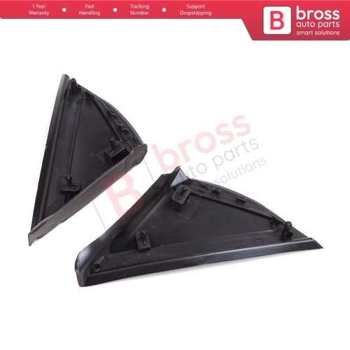 Side View Mirror Triangle Fender Corner Trim Cover Set for Renault Megane MK4 2016-On 638752672R 638744983R