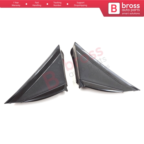 Side View Mirror Triangle Fender Corner Trim Cover Set for Renault Megane MK4 2016-On 638752672R 638744983R