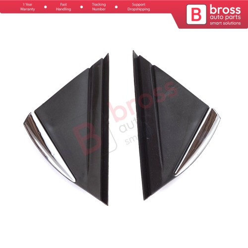 Side View Mirror Triangle Fender Corner Trim Cover Set for Renault Megane MK4 2016-On 638758950R 638740438R