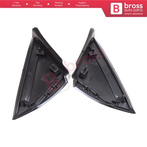 Side View Mirror Triangle Fender Corner Trim Cover Set for Renault Megane MK4 2016-On 638758950R 638740438R