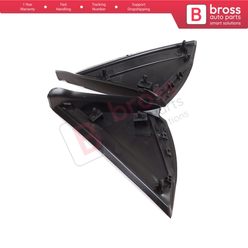 Side View Mirror Triangle Fender Corner Trim Cover Set for Renault Megane MK4 2016-On 638758950R 638740438R