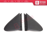 Side View Mirror Triangle Fender Corner Trim Cover Set for Renault Megane MK3 Fluence 638750012R 638740012R