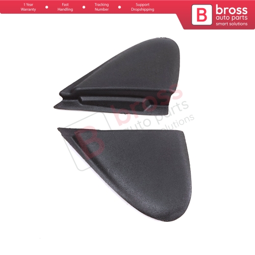 Side View Mirror Triangle Fender Corner Trim Cover Set for Renault Megane MK3 Fluence 638750012R 638740012R