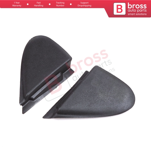 Side View Mirror Triangle Fender Corner Trim Cover Set for Renault Megane MK3 Fluence 638750012R 638740012R