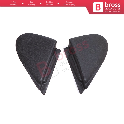 Side View Mirror Triangle Fender Corner Trim Cover Set for Renault Megane MK3 Fluence 638750012R 638740012R