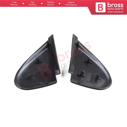 Side View Mirror Triangle Fender Corner Trim Cover Set for Renault Megane MK3 Fluence 638750012R 638740012R