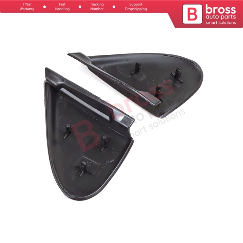 Side View Mirror Triangle Fender Corner Trim Cover Set for Renault Megane MK3 Fluence 638750012R 638740012R