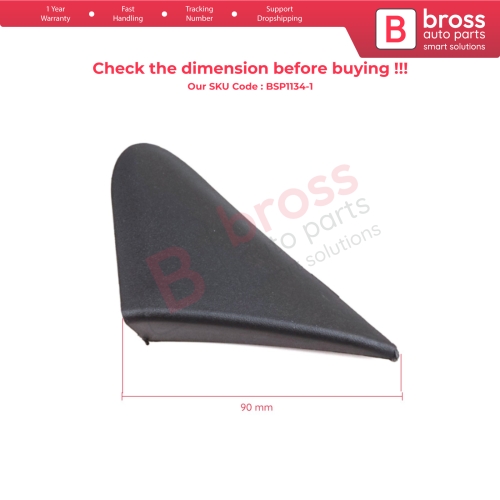 LEFT Side View Mirror Triangle Fender Corner Trim Cover for Renault Dacia Dokker Lodgy 638756739R