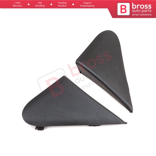 Side View Mirror Triangle Fender Corner Trim Cover Set for Renault Dacia Dokker Lodgy 638756739R 638743083R