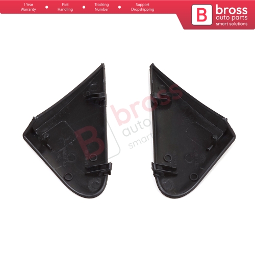 Side View Mirror Triangle Fender Corner Trim Cover Set for Renault Dacia Dokker Lodgy 638756739R 638743083R