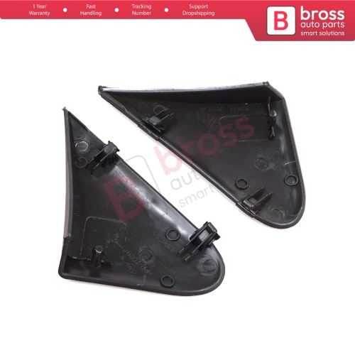 Side View Mirror Triangle Fender Corner Trim Cover Set for Renault Dacia Dokker Lodgy 638756739R 638743083R