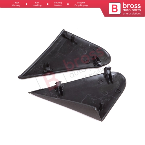 Side View Mirror Triangle Fender Corner Trim Cover Set for Renault Dacia Dokker Lodgy 638756739R 638743083R