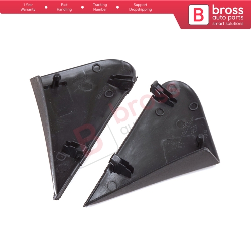 Side View Mirror Triangle Fender Corner Trim Cover Set for Renault Dacia Dokker Lodgy 638756739R 638743083R