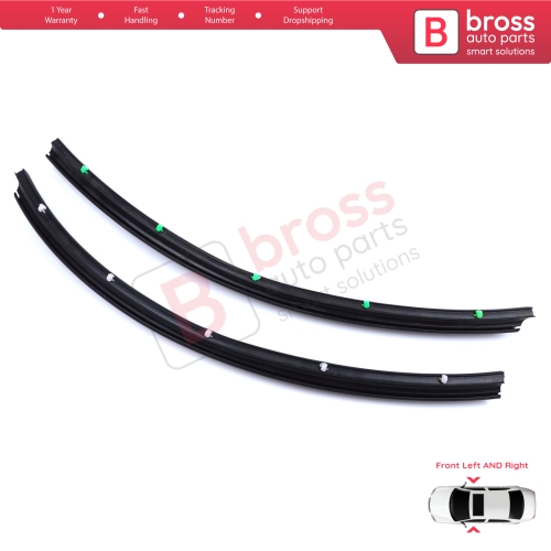 Front Door Inner Fender Arch Seal Set for VW Transporter T5 T6 T6.1 Caravelle Multivan 7H0837565 7H0837566