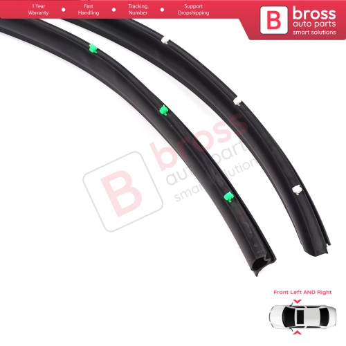 Front Door Inner Fender Arch Seal Set for VW Transporter T5 T6 T6.1 Caravelle Multivan 7H0837565 7H0837566