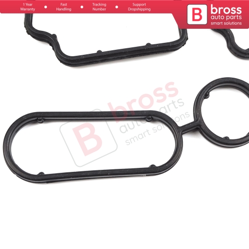 Oil Filter Holder Gasket Set Oil Cooler O-Ring Seals for Audi Seat Skoda VW VAG 1.6TDI 2.0 TDI Engines 03L198070 03L198441