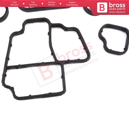 Oil Filter Holder Gasket Set Oil Cooler O-Ring Seals for Audi Seat Skoda VW VAG 1.6TDI 2.0 TDI Engines 03L198070 03L198441