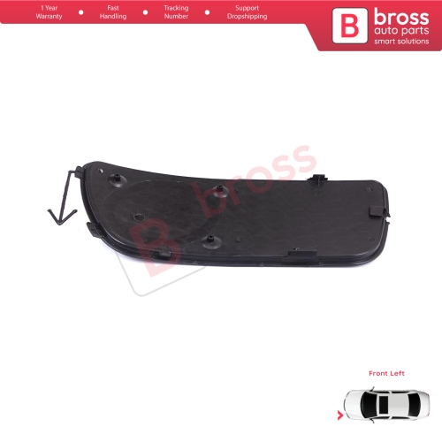 Front Bumper Fog Light Grille Frame Without Holes Left for Fiat Palio Siena MK1 178 2007-2016 Albea 2002-2012 51703145
