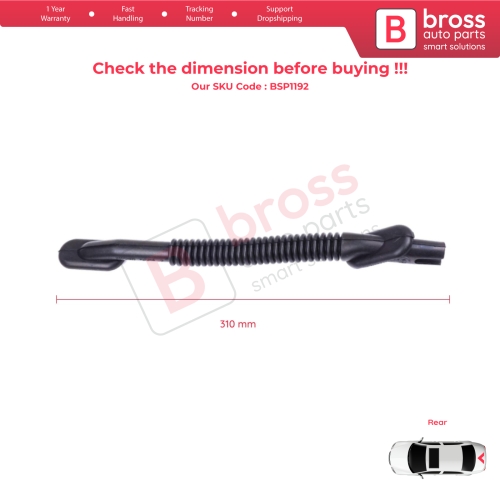 Trunk Corrugated Wiring Boot Cable Harness Protection for Renault Megane MK2 LM0/1 Sedan 2002-2009 8200124902