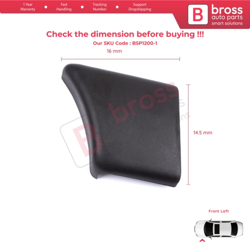 Front Left Fender Trim Molding for Citroen Berlingo MK1 M49 M59 1996-2008 8544.J7